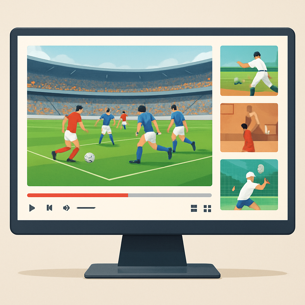 스포츠 중계 사이트 이미지