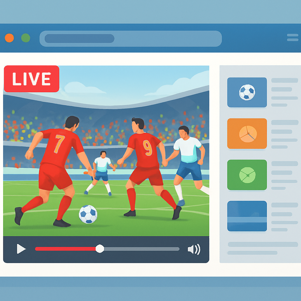 해외 리그 축구 스포츠 중계 스트리밍 사이트 이미지