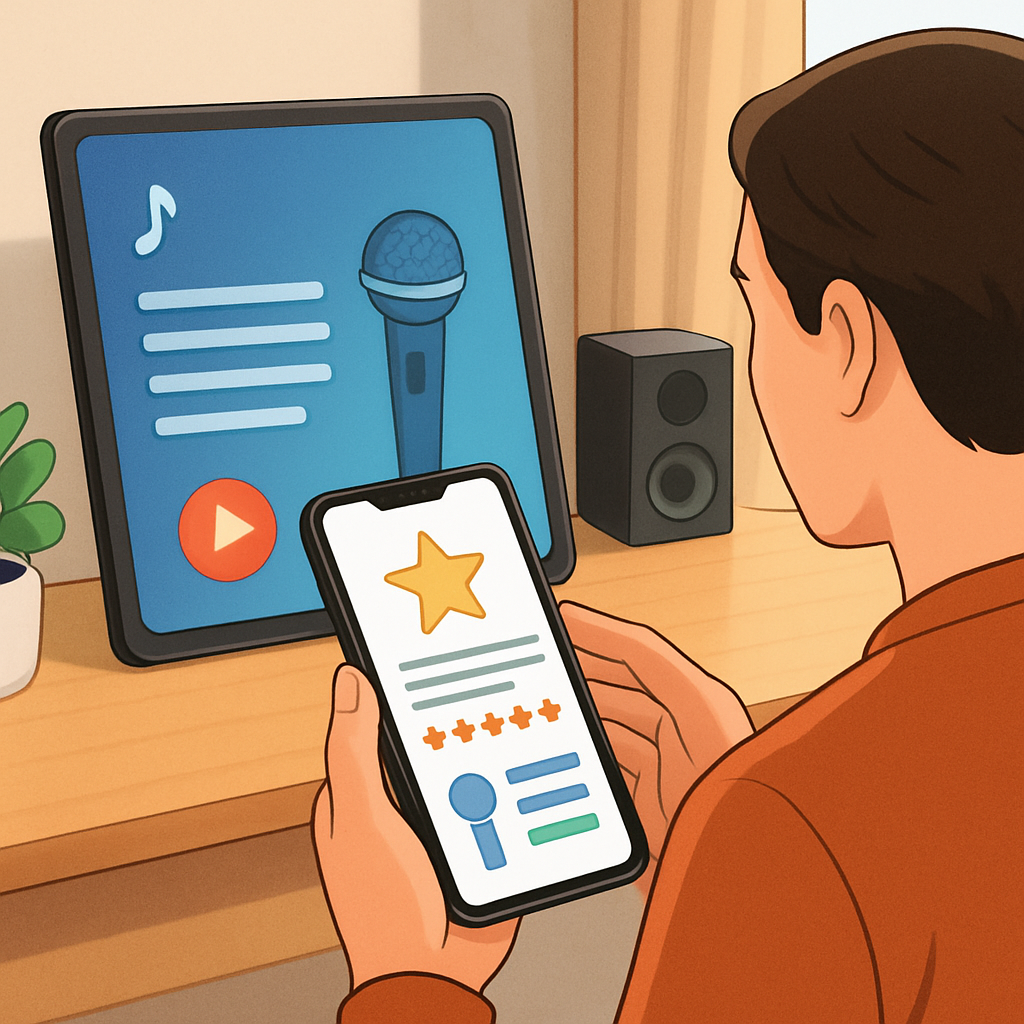 갤럭시 가라오케 리뷰 및 기능 비교 이미지