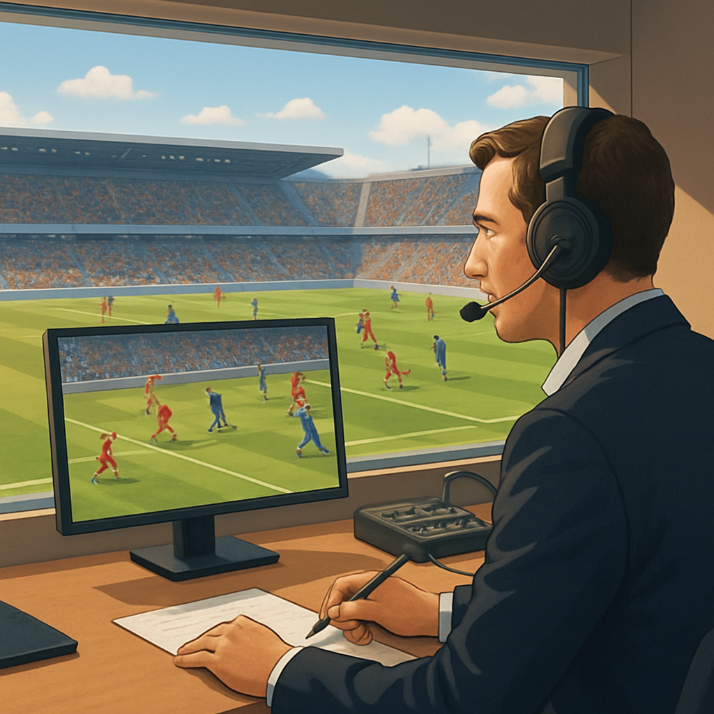 축구 중계 방송 이미지