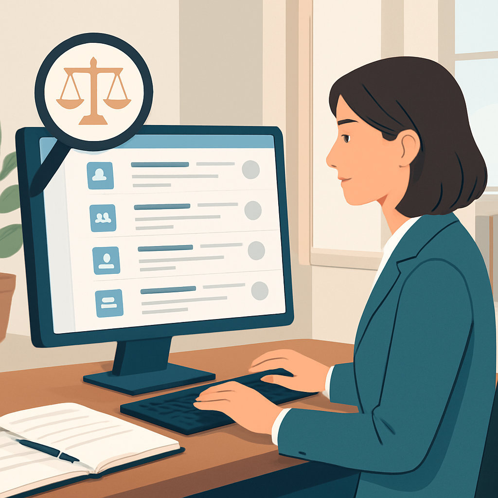 판례 비교를 위한 데이터베이스 활용 방법 이미지