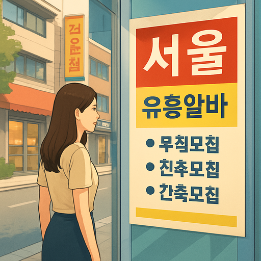 서울 유흥알바 구인 구직 정보 이미지
